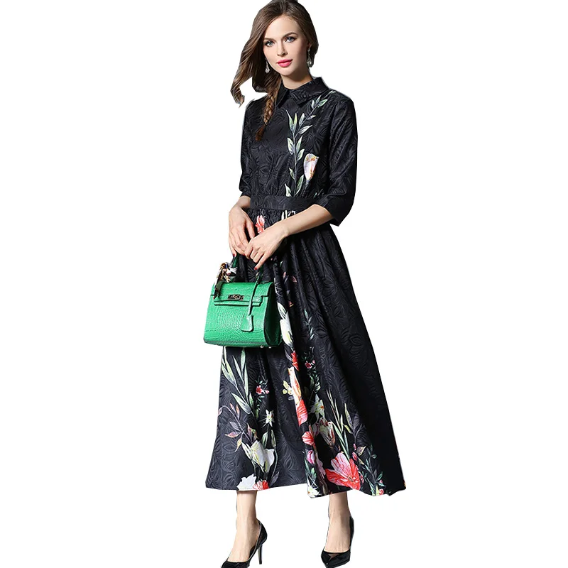 Женское элегантное платье весна-лето 2018 Новое высококачественное модное