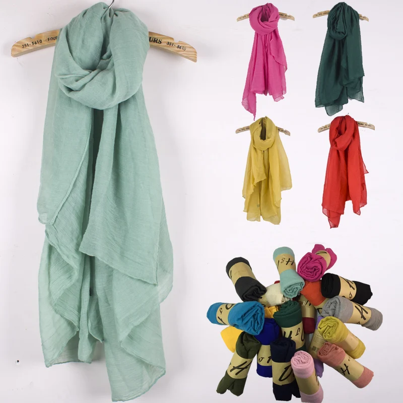 Большой размер 180*99 см глушитель высокое качество хлопок и лен зимний шарф шаль