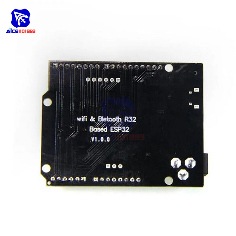 Плата расширения беспроводного модуля diymore CH340 WeMos D1 Mini ESP32 WiFi Bluetooth для Arduino UNO R3 Type