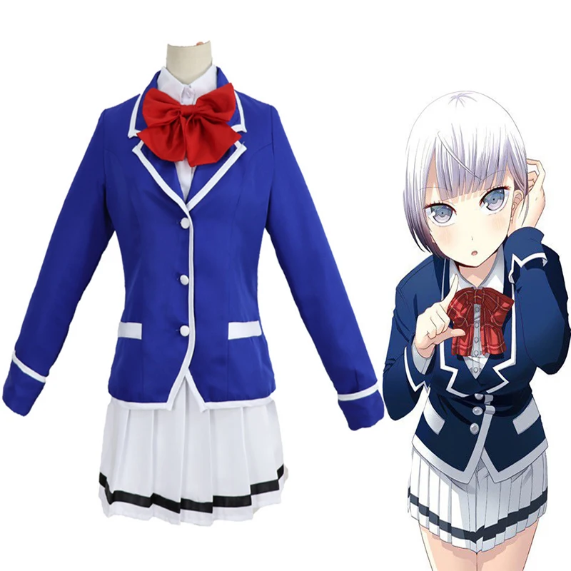 

My Girlfriend Is Shobitch Cosplay Costume Akiho Kousaka Cosplay School Uniform Boku no Kanojo ga Majimesugiru Sho-bitch na Ken