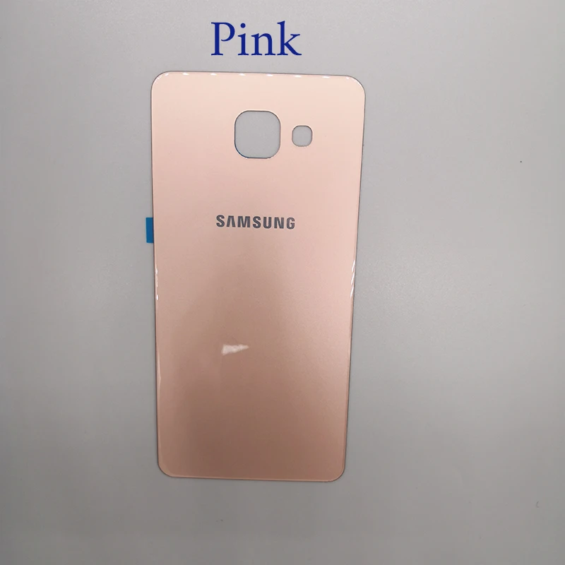 samsung Galaxy A710 A710F чехол для задней батареи, стеклянный корпус для samsung A7, Замена задней двери+ чехол