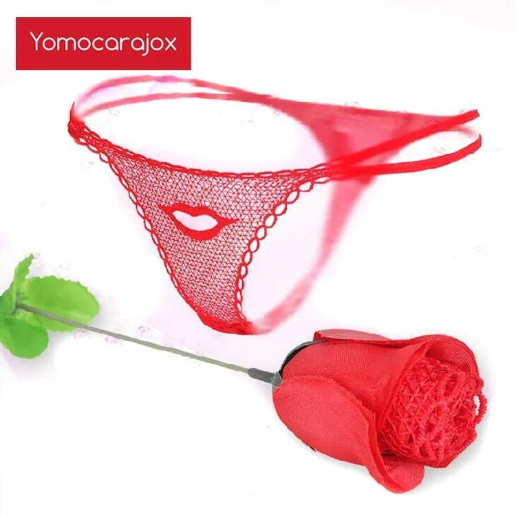 Yomocarajox нижнее белье с розами сексуальное эротическое для взрослых белье|Трусики|