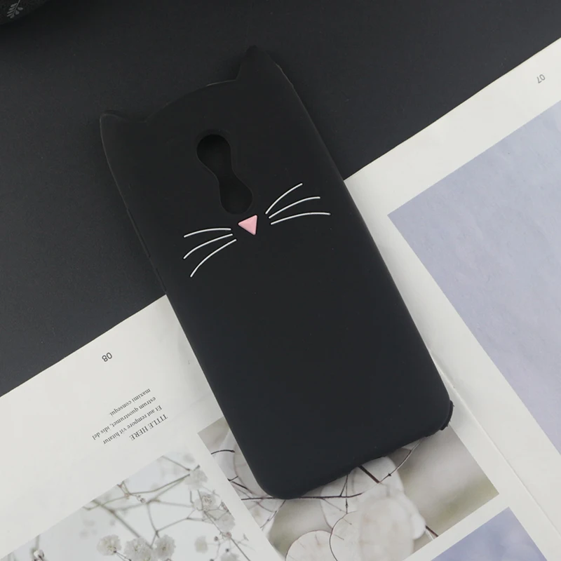 HuxuBlack Милый силиконовый чехол с 3D рисунком для Xiaomi Redmi 5 Plus Hongmi 5 Redmi Note 5, индийский чехол s, японский блестящий чехол с милыми ушами - Цвет: HuxuBlack