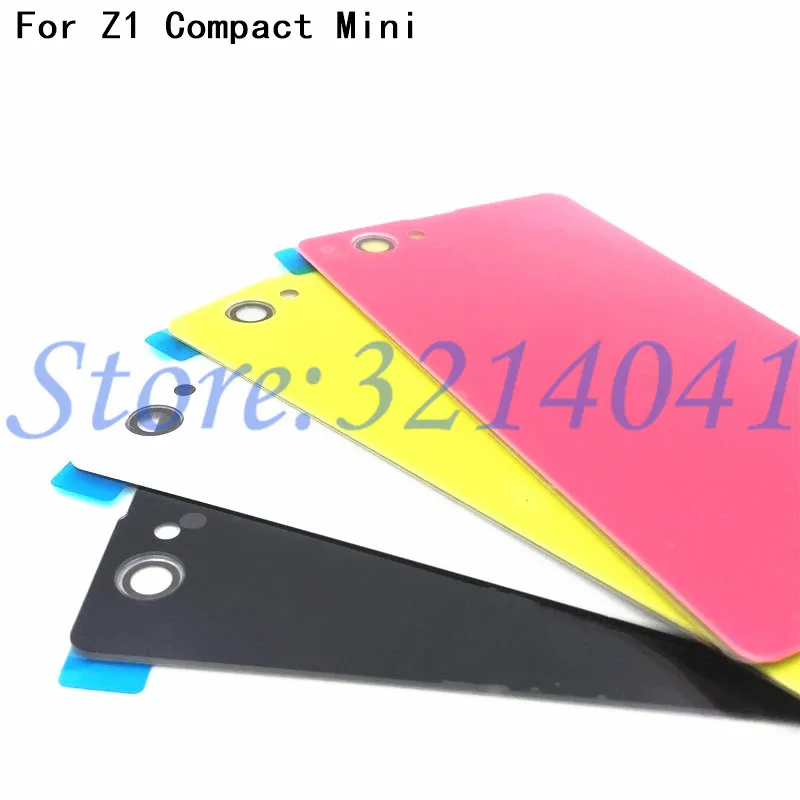 Стеклянная Крышка батарейного отсека для Sony Xperia Z1 Compact Mini D5503 M51W задняя крышка