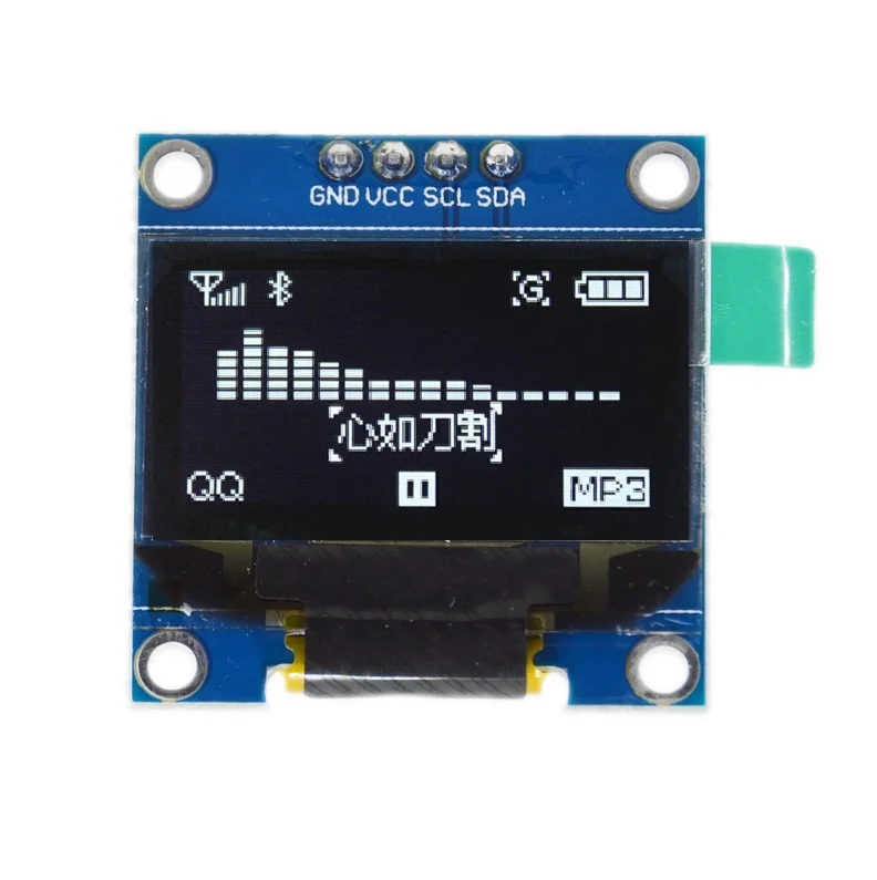 0 96 дюймовый IIC Серийный белый oled дисплей модуль 128X64 I2C SSD1306 12864 плата с ЖК экраном GND