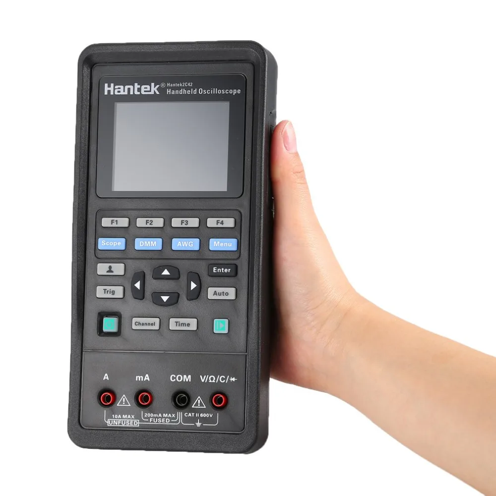 Hantek 2C42 цифровой мультиметров Ручной осциллограф 3 в 1 интеллектуальный