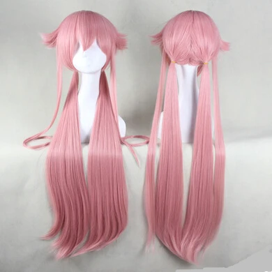 Wig Аниме Дневник Косплей гасаи Юно Косплей Костюм женский для косплея одежда на Хэллоуин маскарадные костюмы+ повязка на голову - Цвет: Wig