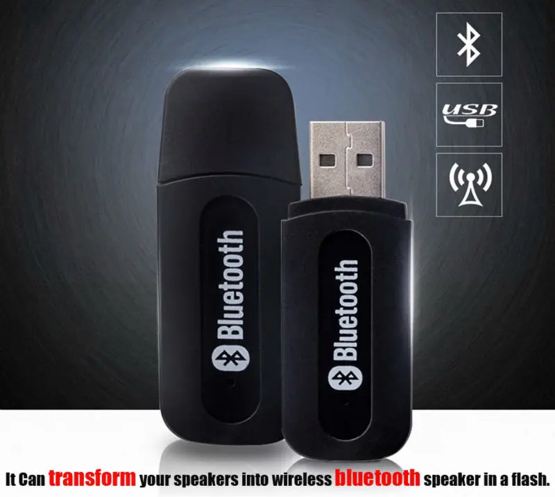 Мини USB BLUETOOTH стерео аудио приемник беспроводной музыкальный адаптер ключ для