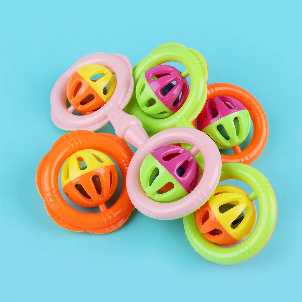 

Baby Rattle Bells Shaking Kids Early Development Toys for 0-3Y Cute Hand Ring Bell Grasping Toy Infant Playmate Gift