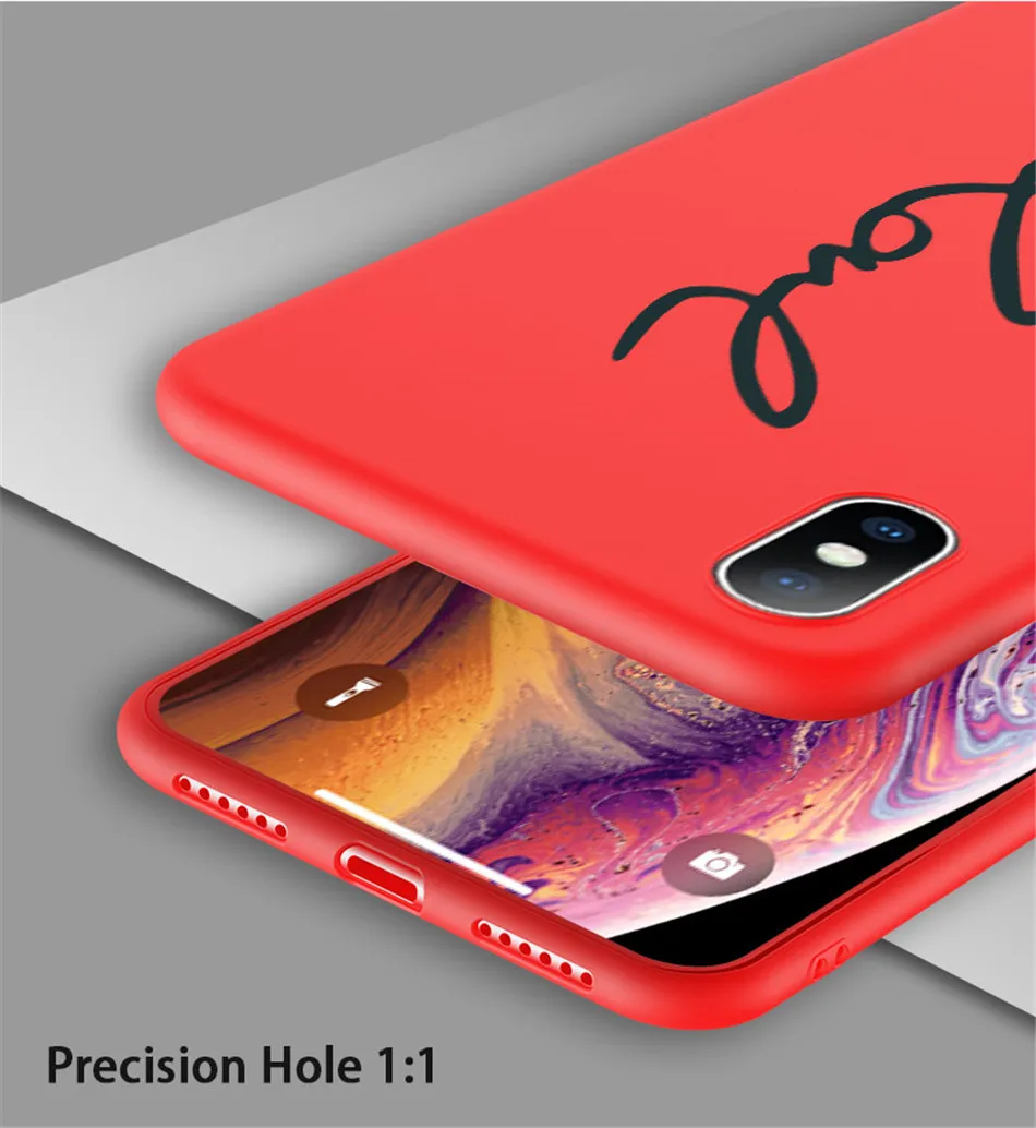 Чехлы Ottwn с мультяшным буквенным принтом для iPhone X XR Xs Max, мягкий Ультратонкий чехол из ТПУ для iPhone 6 6 S 7 8 Plus 5 5S SE