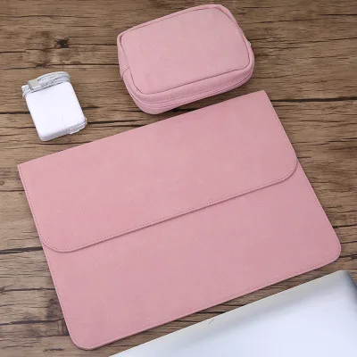pink sets Матовая полиуретановая сумка для ноутбука Macbook retina 11 12 15,4 чехол 13 15 чехол для сенсорной панели для Xiaomi Air 13,3 Pro 15,6 - Цвет: pink sets