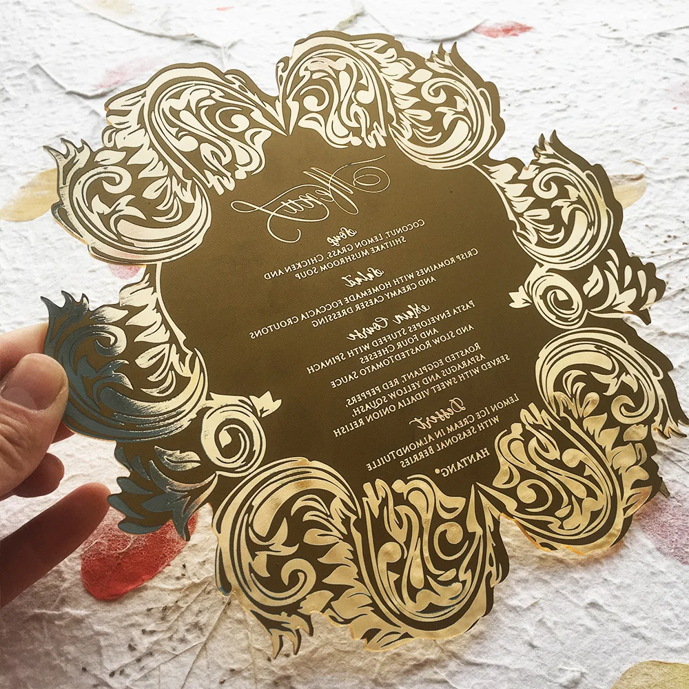 20 шт. в партии роскошные золотистые зеркальные/Серебристые Акриловые свадебные