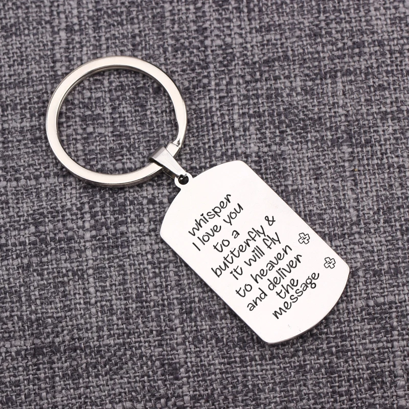 Pendant Jewelry Whisper I Love You To A Butterfly It Will Fly Heaven And Deliver The Message Dog Tag Keychain Souvenir Gift | Украшения и