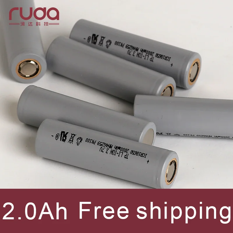 

18650 2000mAh 3.6V 6Pcs high power battery cell power tool battery Power Cell Li-ion discharge rate more than 10C