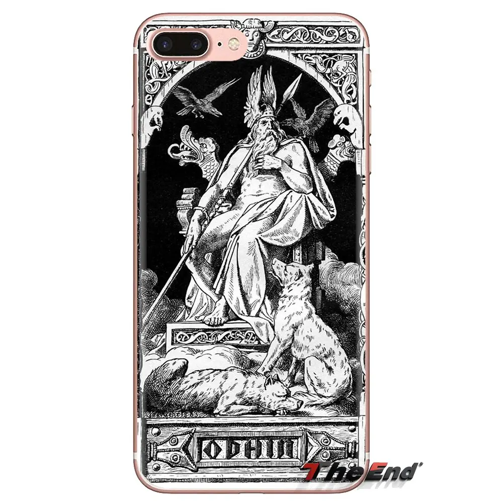 Silicone Phone Bag Case For Samsung Galaxy S3 S4 S5 Mini S6 S7 Edge S8 S9 S10 Plus Note 3 4 5 8 9 Viking warrior norse thor odin |