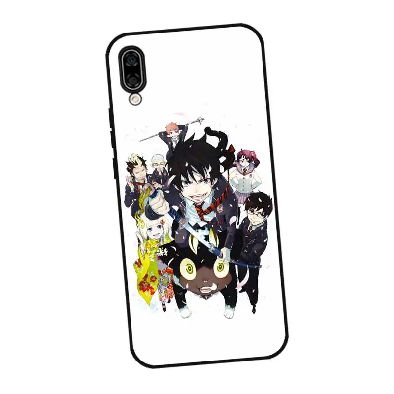 P022 Blue Exorcist Black Silicone Case Cover For Huawei Honor 8C 8X 9 10 20i V10 V20 Note10 Max Lite Magic2 |