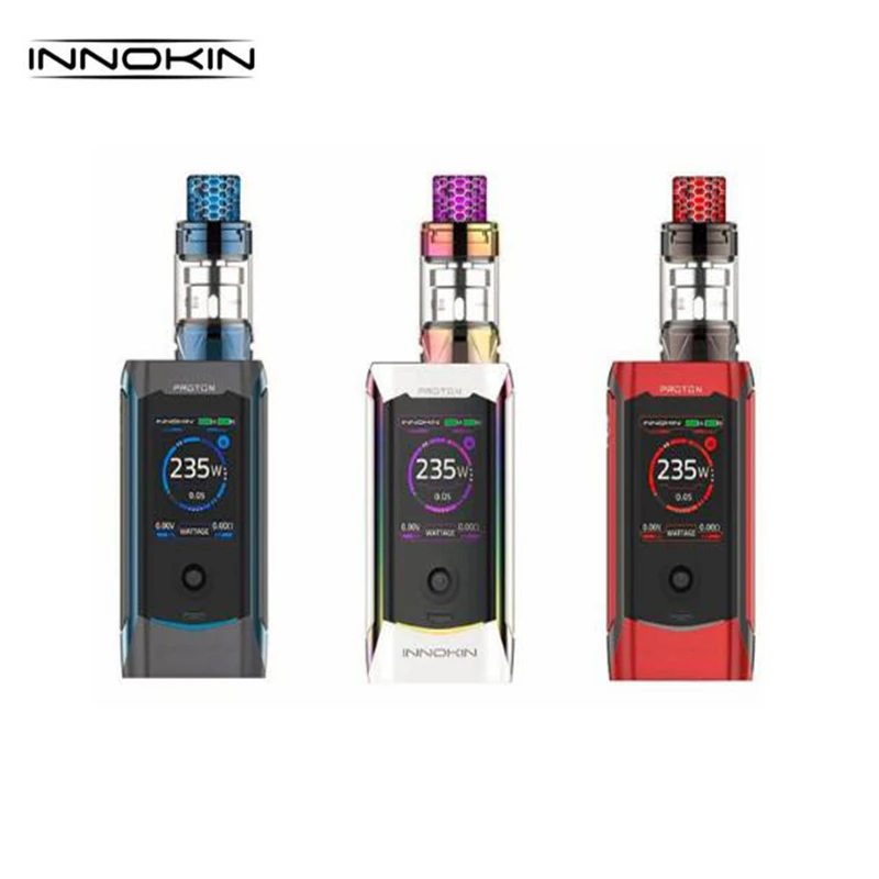 Оригинальный комплект Innokin Proton Plex 235W Box Mod с 4 мл PLEX Tank Plexus Scion Coil Kit|Системы