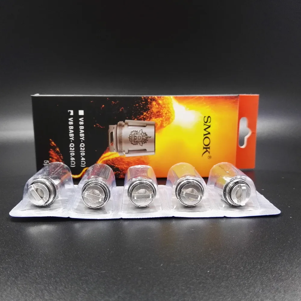 5 шт/л Оригинал SMOK катушки TFV8 маленьких Q2 двойной E испаритель для электронных