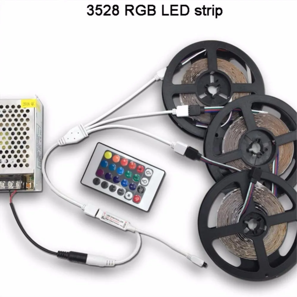 2 шт./упаковка светодиодные RGB разветвители 4 контакта от 1 до 3