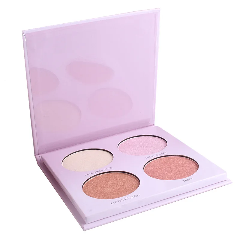 Бренд miss rose Bronzer хайлайтер светящиеся Тени Уход за лицом Макияж светящаяся палитра Осветляющий консилер Водонепроницаемый 4 цвета/шт