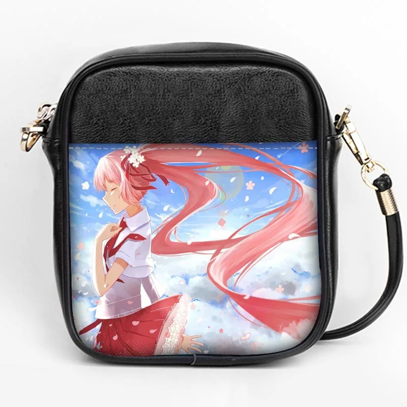 Изготовленное на заказ Hatsune Miku модное с лямками сумка для женщин Слинг сумки на ремне кожа мини девушки Tote вечерние сумки DIY Слинг Сумка - Цвет: 21