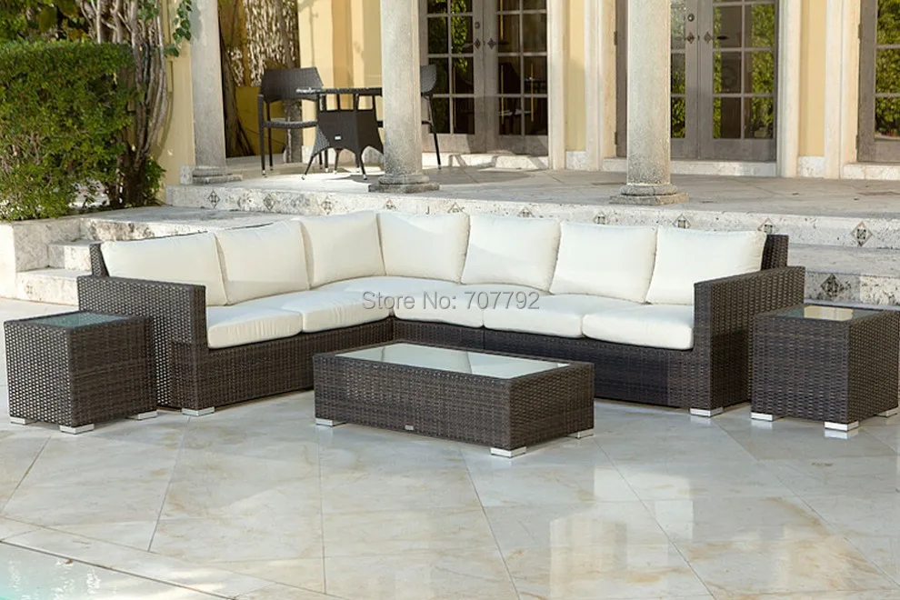 Уличная плетеная мебель секционный диван из ротанга покупка дивана|outdoor wicker