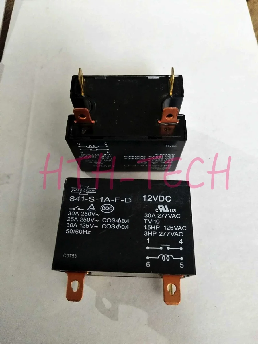 841-P-1A-C-H-12VDC 841-S-1A-F-D-12VDC 841-P-1A-C 200/240VAC реле питания 30A 277VAC 4 контакта | Строительство и