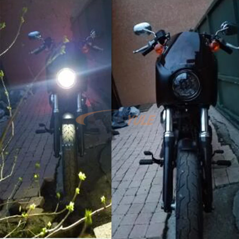 5 75 дюймовая светодиодная фара для проектора с белыми DRL лампами Honda Shadow Aero Phantom VLX