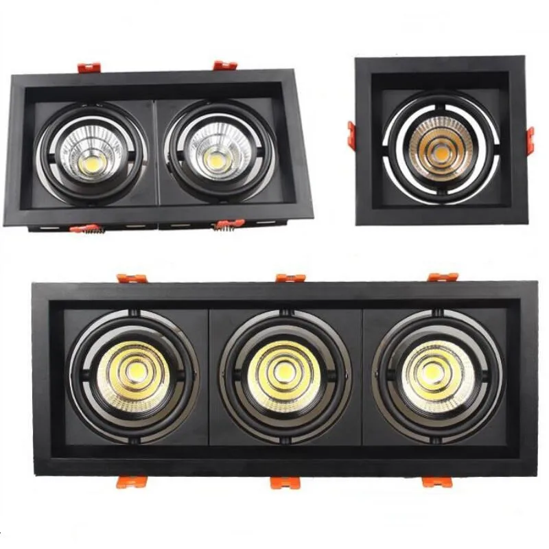 Горячая Распродажа черный/белый квадратный светодиодный потолочный светильник