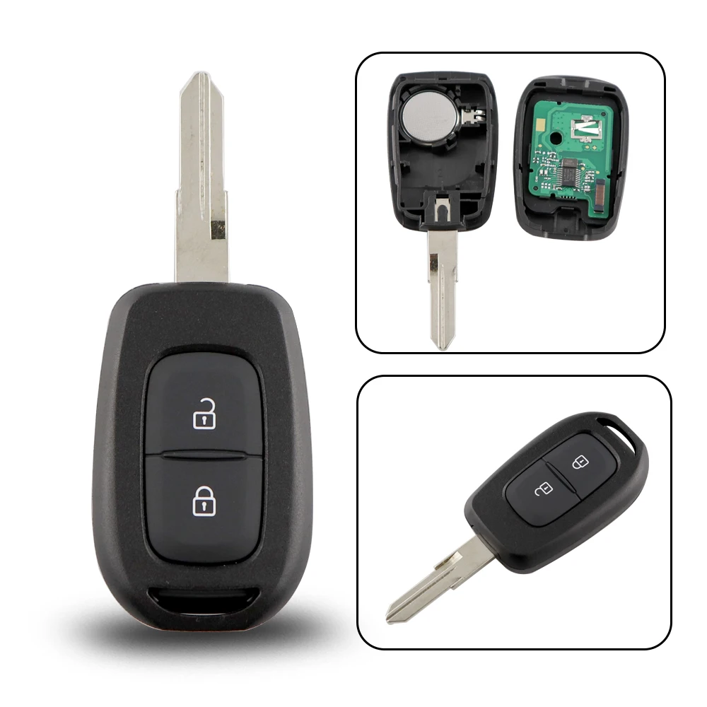 YIQIXIN 2 кнопки дистанционного ключа 433 МГц 4A PCF7961M HITAG AES чип для Renault Sandero Megane Dacia Logan Lodgy Dokker Duster