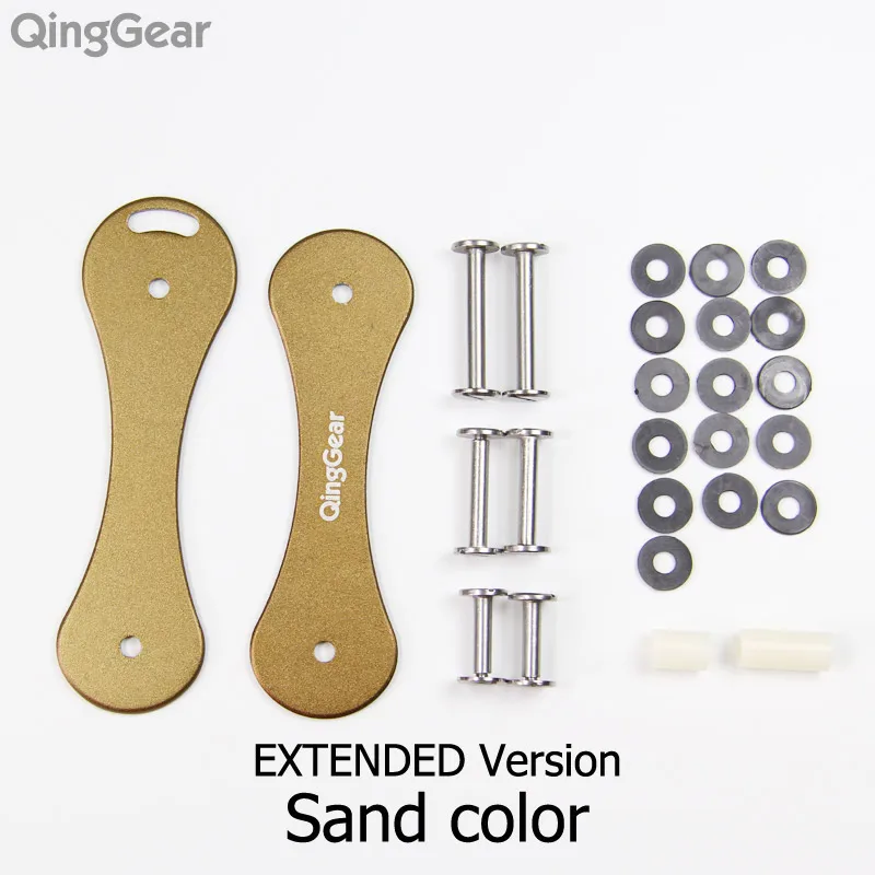 Aluminum Sand QingGear Keybone Mulit набор ручных инструментов из титана, углеродного волокна, стекловолокна, алюминиевый держатель для ключей, органайзер для ключей - Цвет: Aluminum Sand