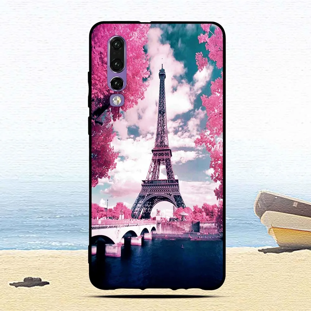 

Phone For Huawei P30 Case Silicone Back Protective Funda for Huawei P30 Lite Case Black Matte Soft for Huawei P30 Pro Cover
