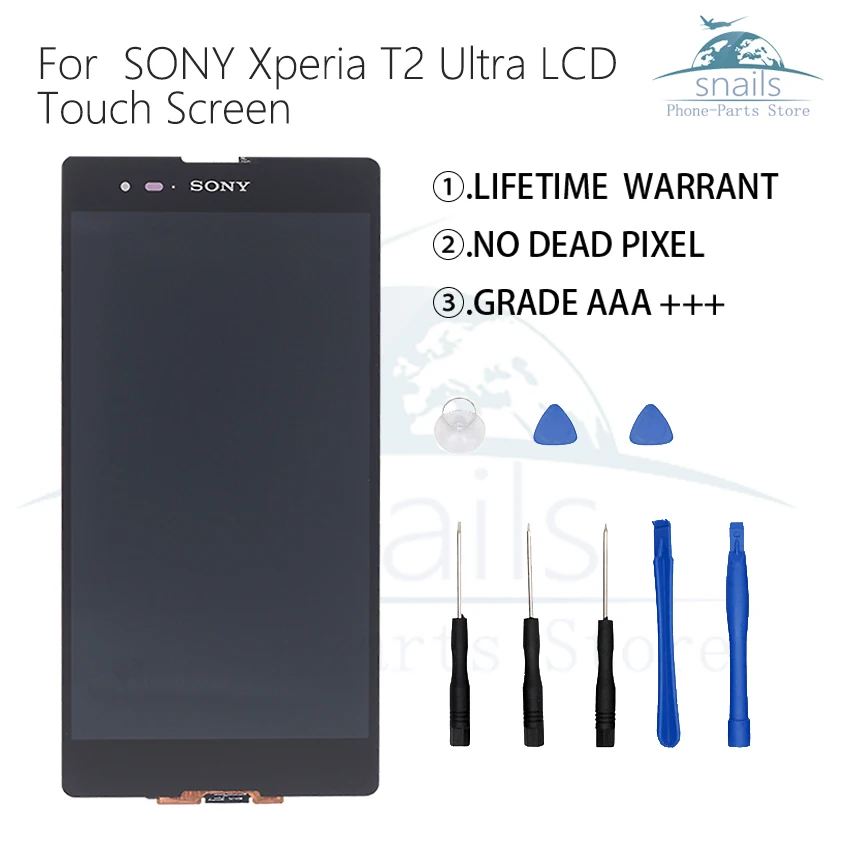 Для SONY Xperia T2 Ультра ЖК-дисплей кодирующий преобразователь сенсорного экрана в