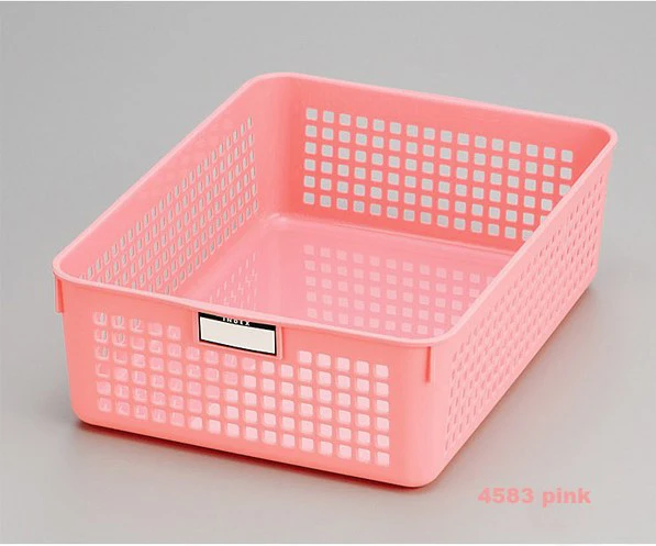 4583 pink Бытовая корзина для хранения этикеток cd корзина для отделки пластиковая коробка для хранения - Цвет: 4583 pink