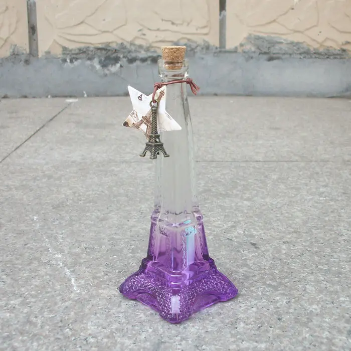 Lucky бутылка со звездочками креативный Эйфелева башня дизайн Желая домашние
