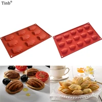 silicone cake mold 9 15 hole shell cake pan chocolate mold non stick silicone baking pan for soap cookies jelly madeleine mould