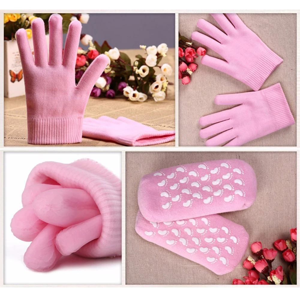 Увлажняющий Спа гель перчатки для педикюра и силиконовые носки маска массажа ног