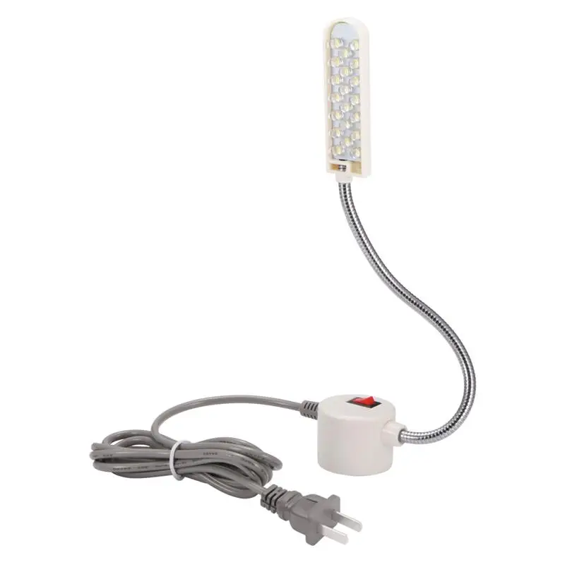 20 LED US PLUG 12/20/30LED Портативный светильники для швейной Машинки с магнитным креплением для швейной машины лампа на гибкой ножке для всех светильники для швейной машинки Инж - Цвет: 20 LED US PLUG