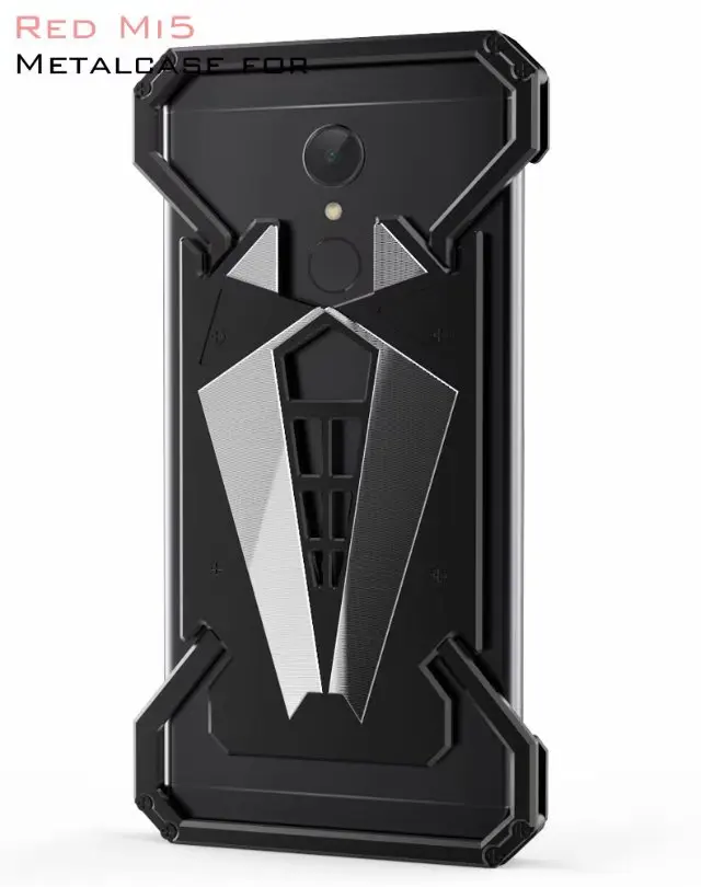 

Metal Aluminum Dirt Shockproof Case For Xiaomi Redmi 6 5.45 Inch Heavy Rugged Cover Metal Frame Bumper Back Cover For Redmi 5