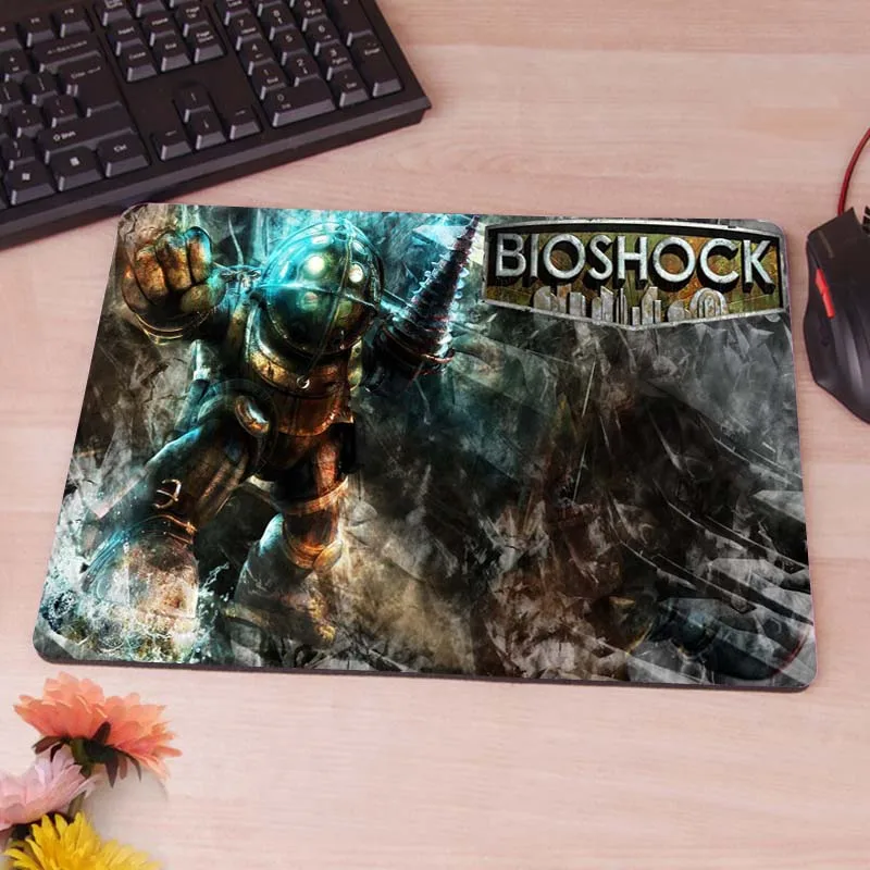 25x29cm MaiYaCa уникальный дизайн супер мягкий bioshock Бесконечный коврик для мыши радиационный Нескользящий Резиновый коврик не оверложенный Коврик для компьютерной мыши - Цвет: 25x29cm