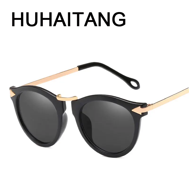 HUHAITANG, кошачий глаз, солнцезащитные очки для женщин, люксовый бренд, стрелка, солнцезащитные очки, винтажные Оттенки для женщин, солнцезащитные очки, женские, с цветами, солнцезащитные очки