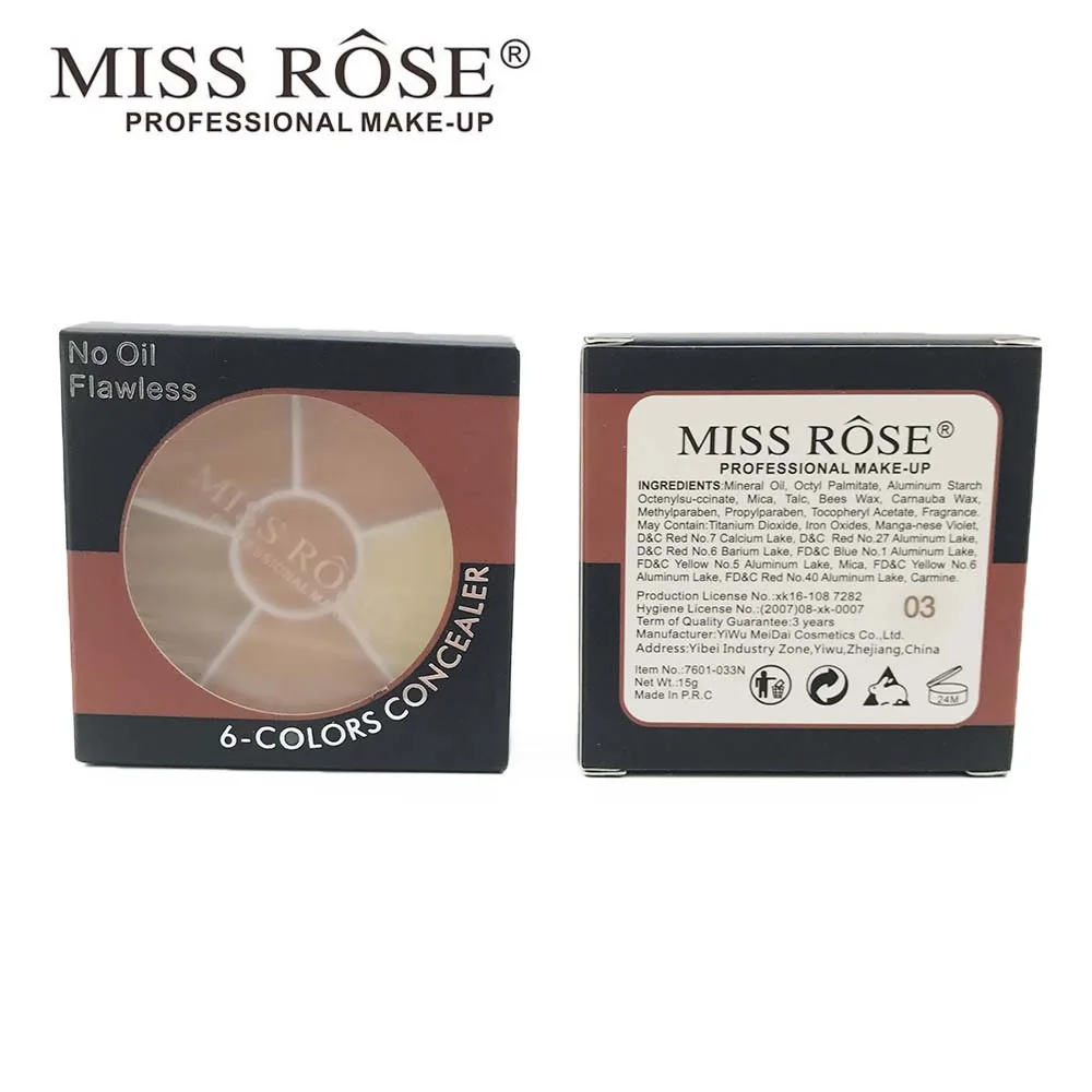 Профессиональный 6 Цвет камуфляж Корректоры для лица смуглой кожи полное