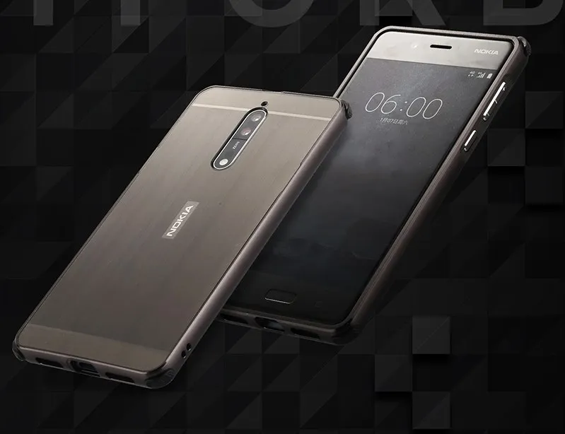 Чехол для Nokia 8, чехол,, противоударный, металлический, алюминиевая рамка, ультра тонкий, PC, чехол для Nokia 8, 6, чехол для Nokia 7, 6, пленка для экрана