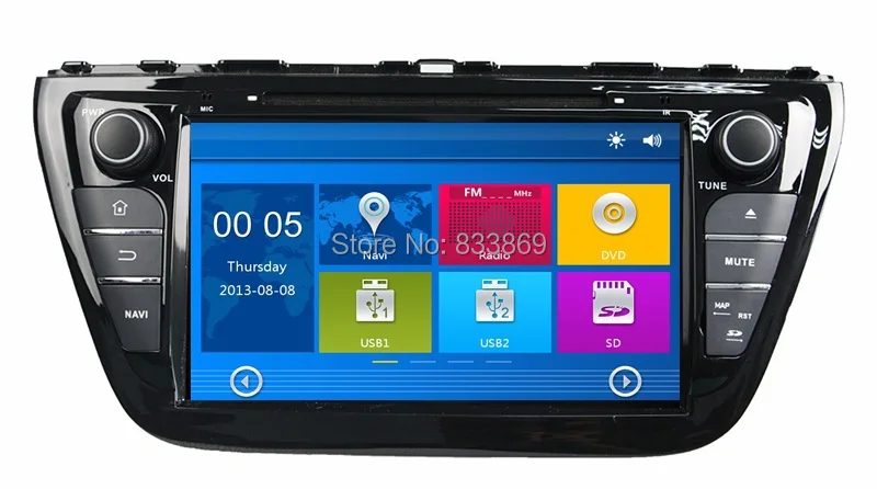 HD 2 din 8 &quotDvd-плеер автомобиля для Suzuki SX4/S Креста 2014 С Стерео Радио GPS Навигации Bluetooth