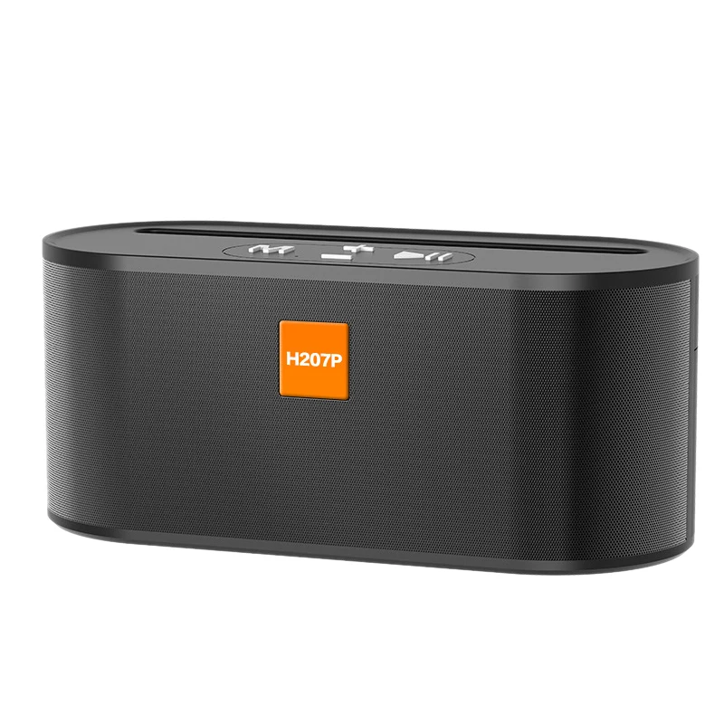 Black Многофункциональный портативный беспроводной Bluetooth динамик с микрофоном Tf карта Fm Поддержка мобильного телефона Настольный кронштейн для Iphone Androi - Цвет: Black