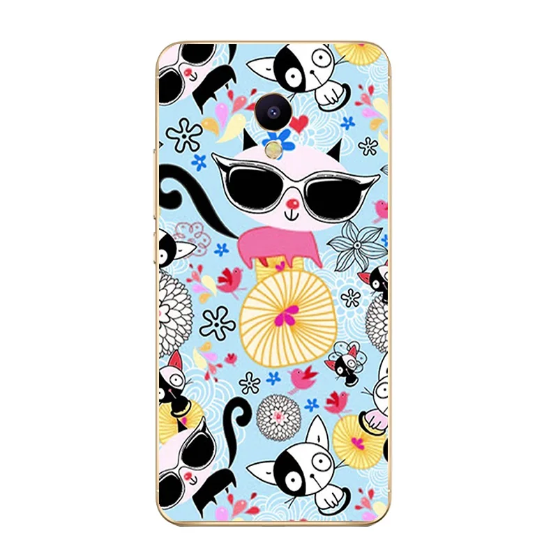 6371 17 Для Meizu M2 M3 M3S Mini чехол для телефона для Meilan M5/M5S Mini Shell U10 U20 Чехол Мягкий ТПУ чехол с изображением кошек семейный дизайн - Цвет: 6371 17