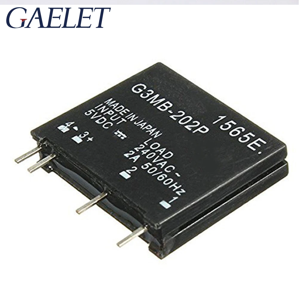 1/2 шт. триггерный релейный модуль G3MB 202P 202 P DC AC PCB SSR In 5 вольт постоянного тока выход