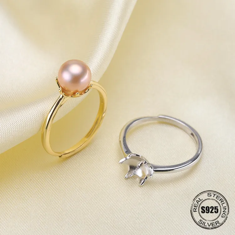Регулируемое кольцо из серебра 925 пробы сделай сам|sterling silver rings|adjustable ringring setting |