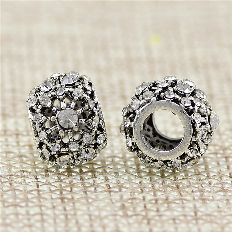 6 цветов Новые покрытые бусинки подвески для женщин с полностью кристально