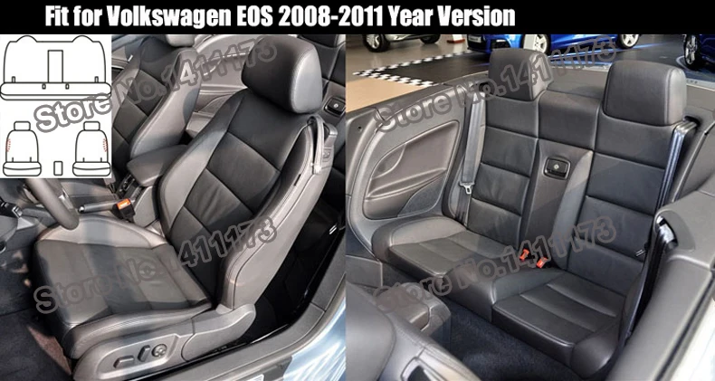 CARTAILOR теплые сиденья для Volkswagen VW EOS сидений автомобилей из искусственной кожи подушки сиденья поддерживает автоматический протектор